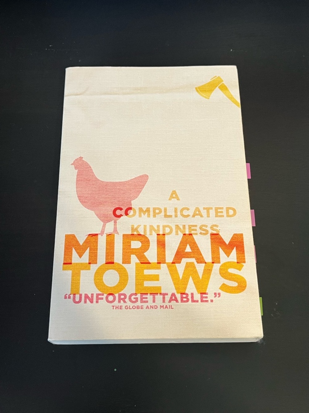 A Complicated Kindness by Miriam Toews paperback book
